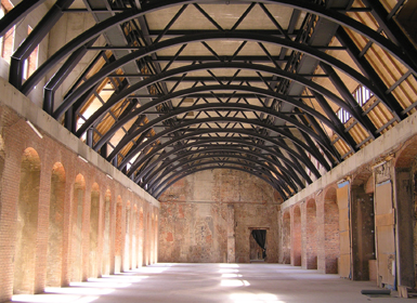 Riesensaal im Rohbau