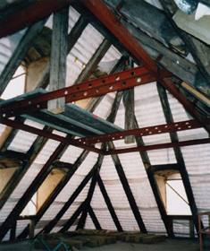 Dachstuhl im Vorderhaus
